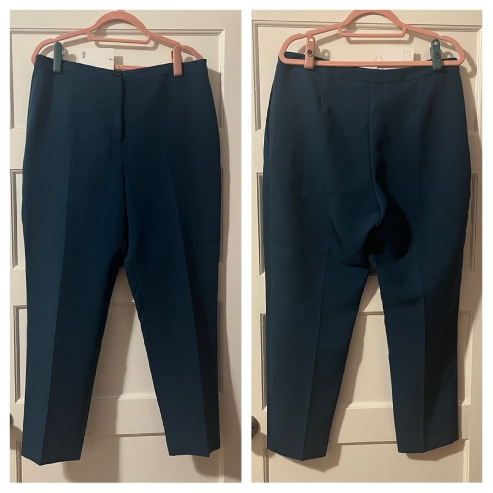 ASOS Blue Slim Ankle Trousers Women’s Size 12 NWT Tailored Work Pants
